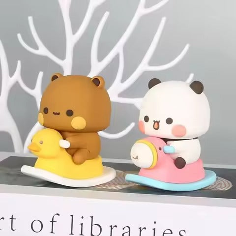 Bubu Dudu Panda Bear Figure Collectible Toy Cute Action Doll Ornament