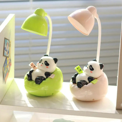 Rechargeable Sofa Panda Nightlight Ornament 360° Adjustable Cartoon Panda Mobile Phone Bracket USB-C Children's Sleep Light