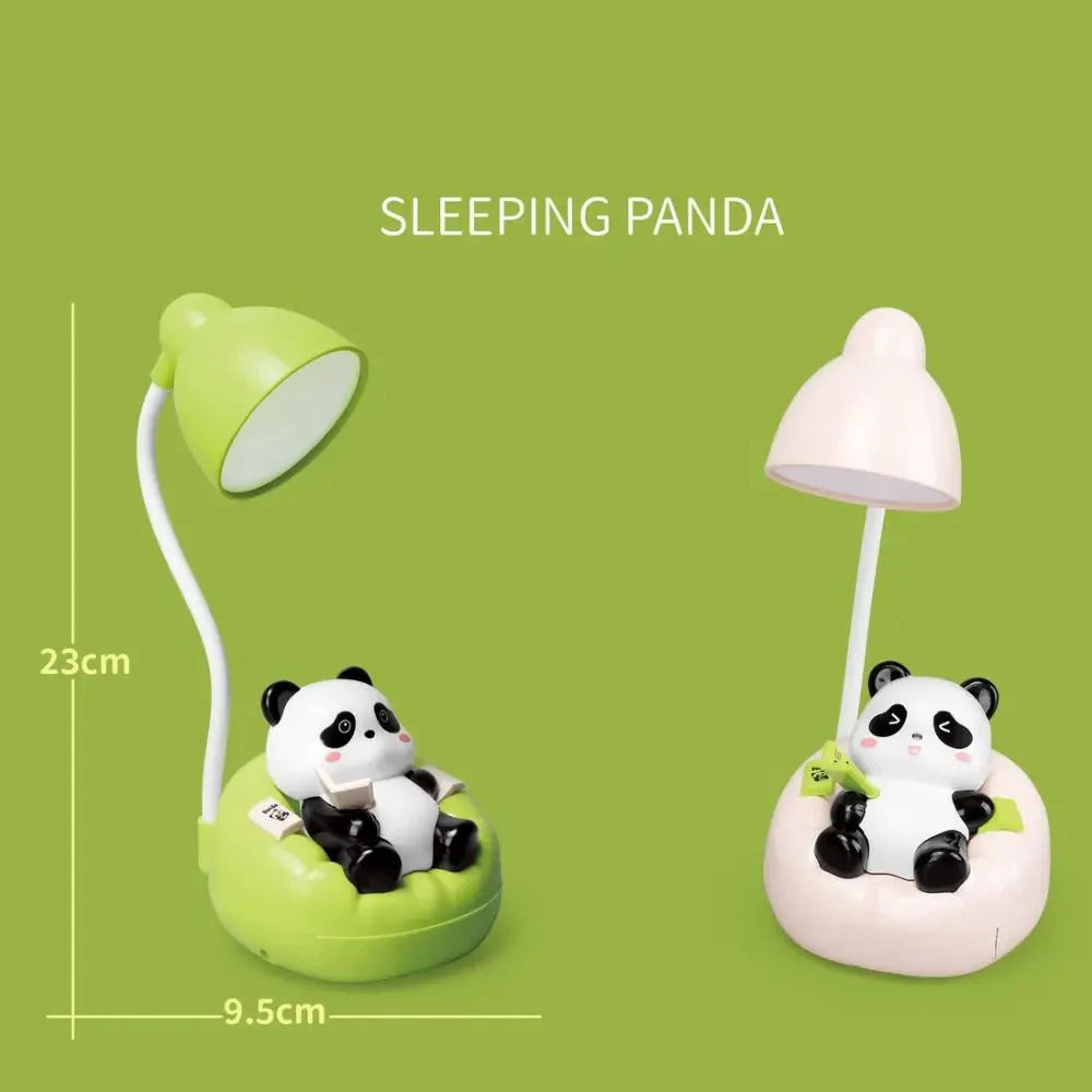 Rechargeable Sofa Panda Nightlight Ornament 360° Adjustable Cartoon Panda Mobile Phone Bracket USB-C Children's Sleep Light