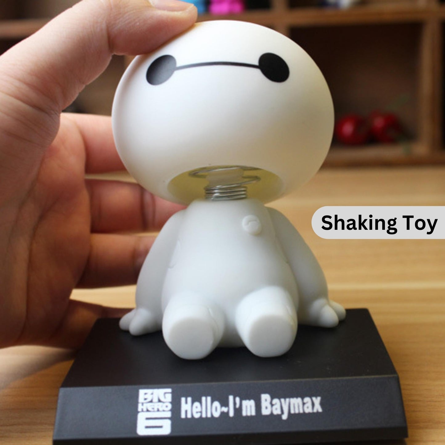 Baymax robot nodding head figure car ornaments car interior decoration big hero doll toys ornament accessories.