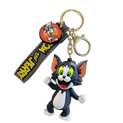 Tom and Jerry PVC Pendant Key Ring for Kids and Adults