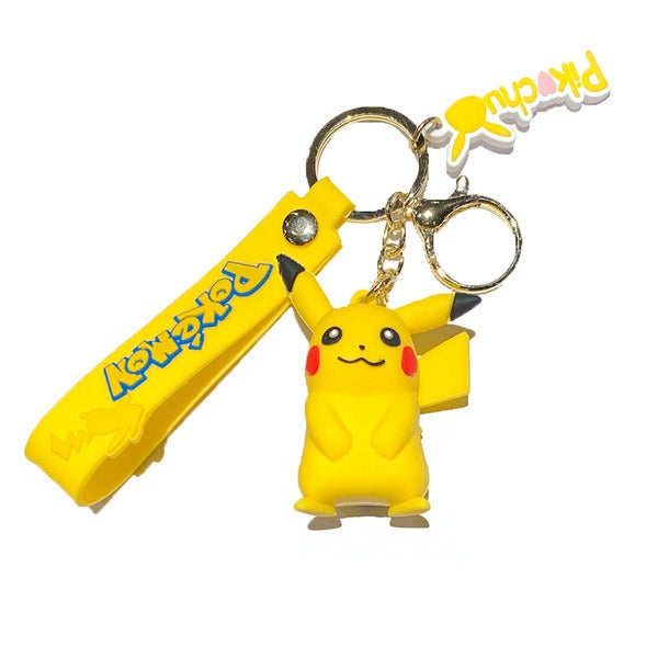Pokemon Key Chain Anime Pikachu Fashion Keychain Bag Keyring Pendant Birthday Gift.